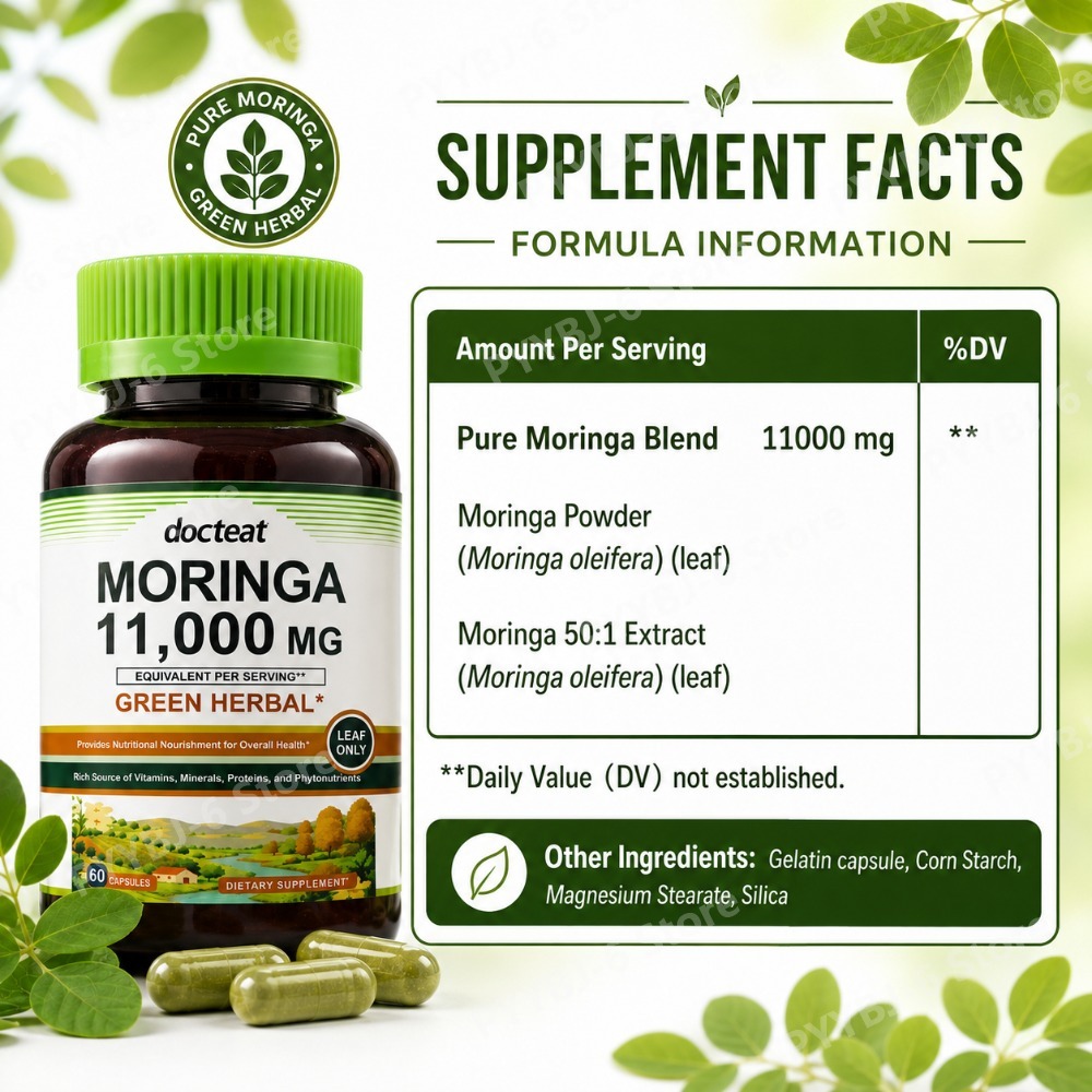 Suplemen Herbal Hijau Moringa  - Green Herbal Wellness ulasan dan harga